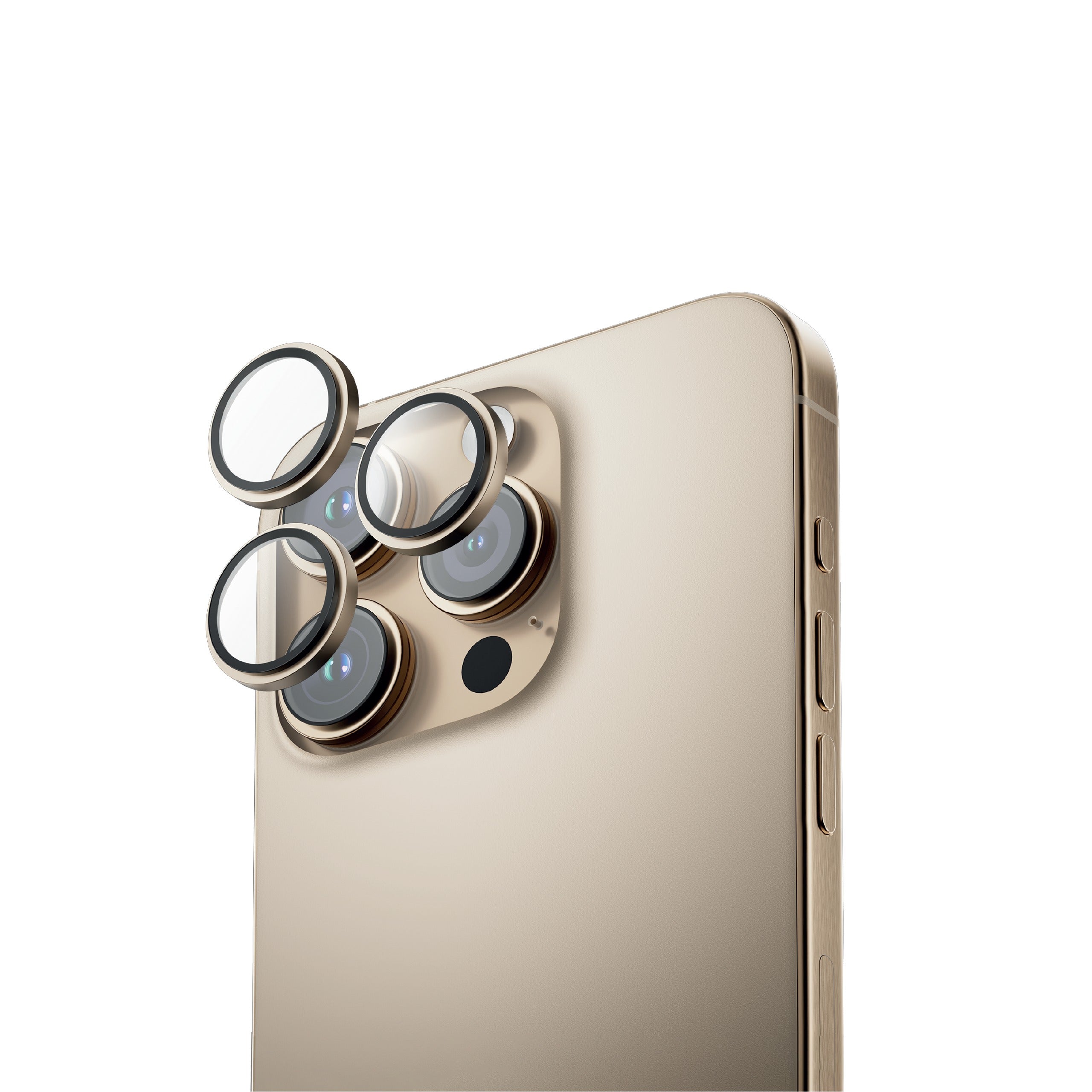 LZEL iPhone 16 Pro/16 Pro Max Crystal Shield Gold LZEL iPhone 16 Pro/16 Pro Max Crystal Shield Gold